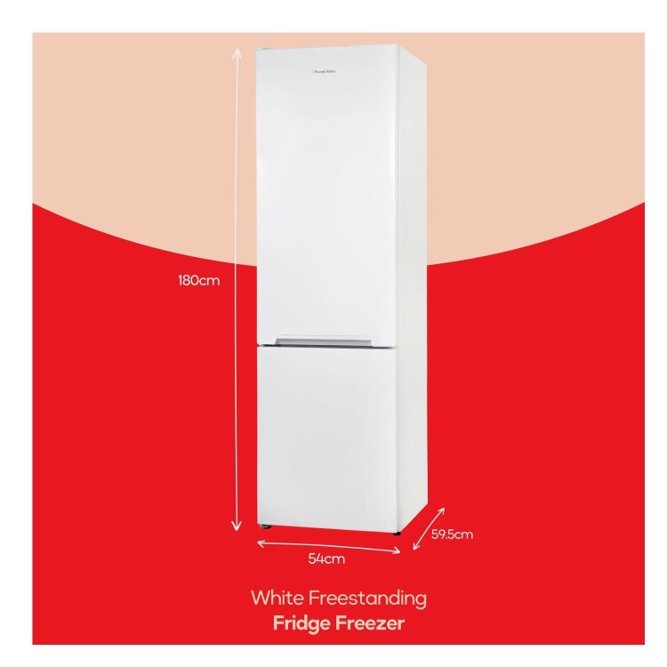 Russell Hobbs 288 Litre 70/30 Freestanding Fridge Freezer - White - Image 4