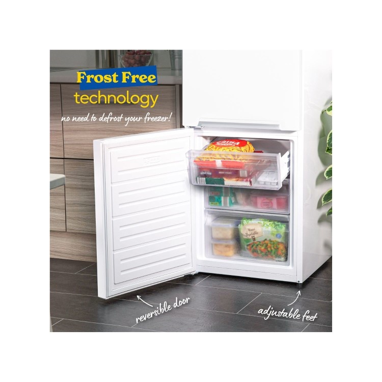 Russell Hobbs 288 Litre 70/30 Freestanding Fridge Freezer - White - Image 7