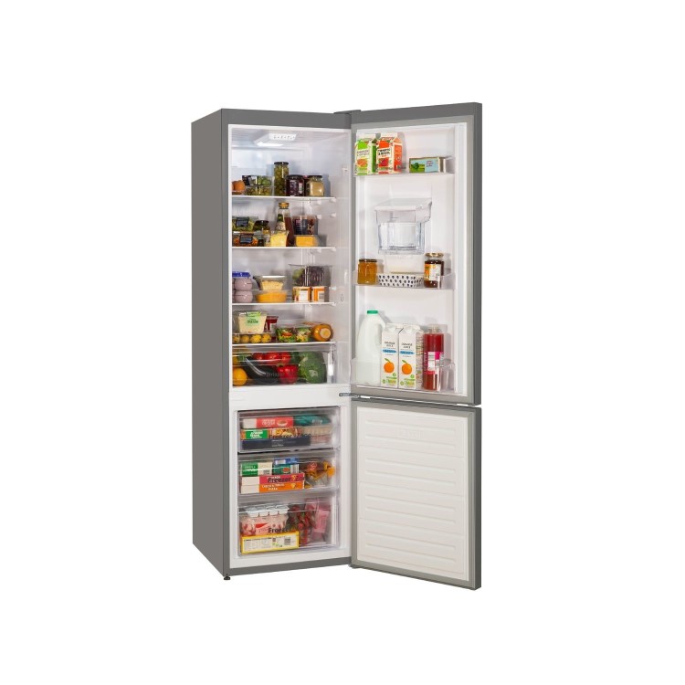 Russell Hobbs 279 Litre 70/30 Freestanding Fridge Freezer with Water Dispenser - Silver - Image 2