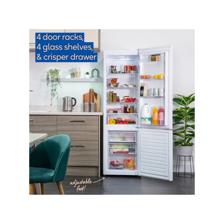 Russell Hobbs 279 Litre 70/30 Freestanding Fridge Freezer - White - Image 6