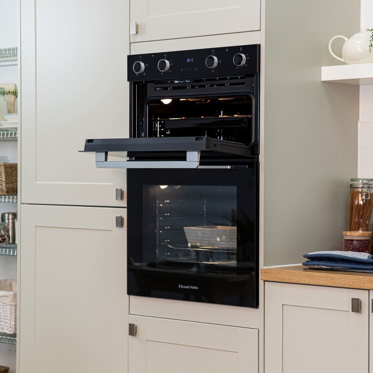 Russell Hobbs RH89DEO2001B01 Built-In Electric Double Oven - Black - Image 5