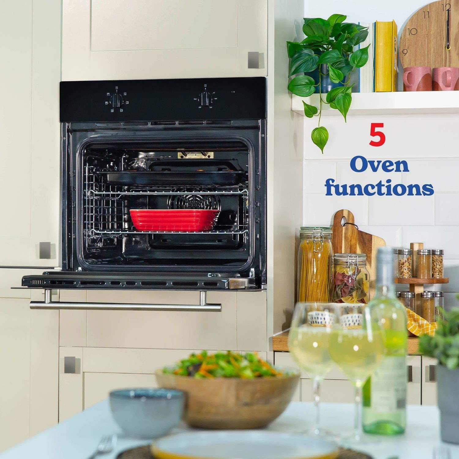 Russell Hobbs RHFEO7004B Electric Fan Single Oven - Black - Image 3