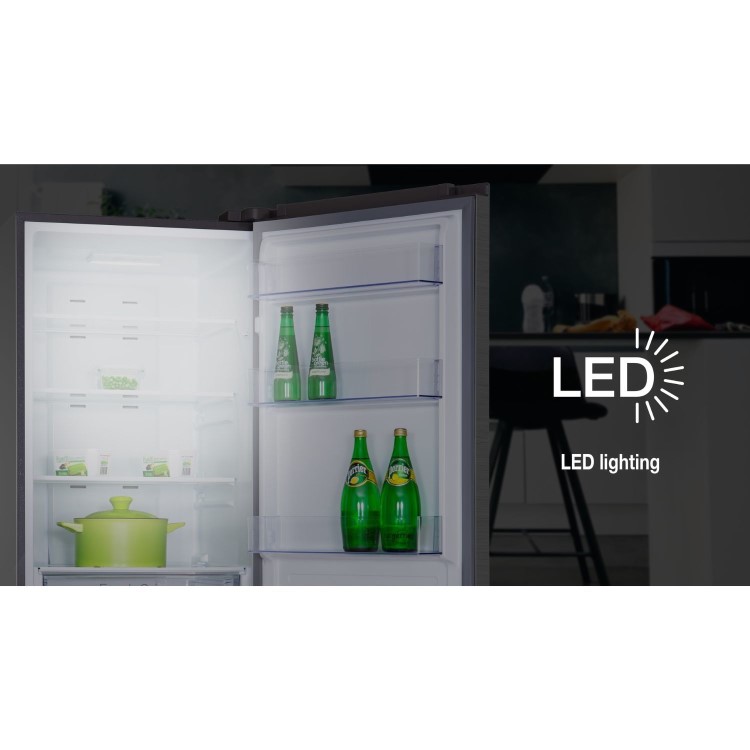 TCL 293 Litre 70/30 Freestanding Fridge Freezer - Stainless steel - Image 12