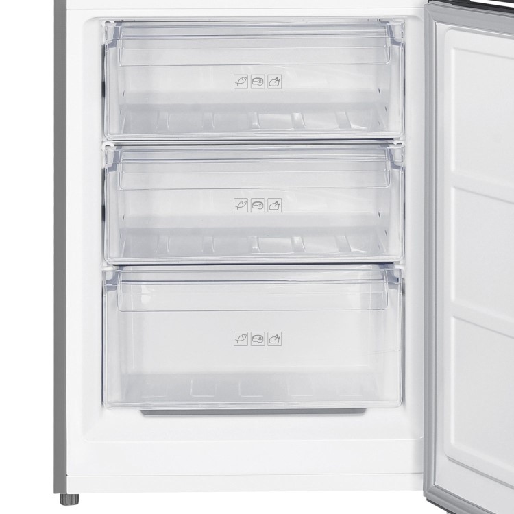 TCL 293 Litre 70/30 Freestanding Fridge Freezer - Stainless steel - Image 4