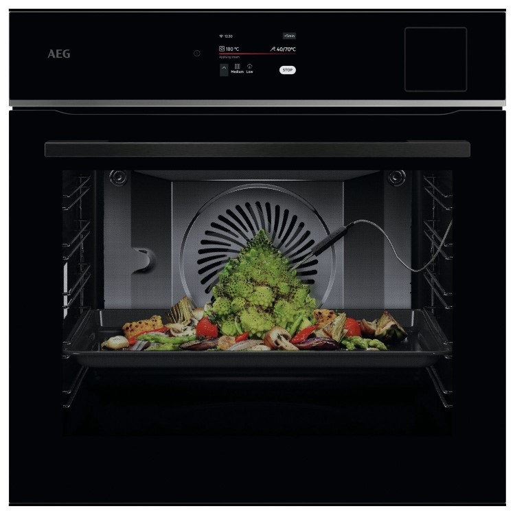 AEG 8000 Series TP8SB731AB MealAssist Electric Single Oven with SteamPro