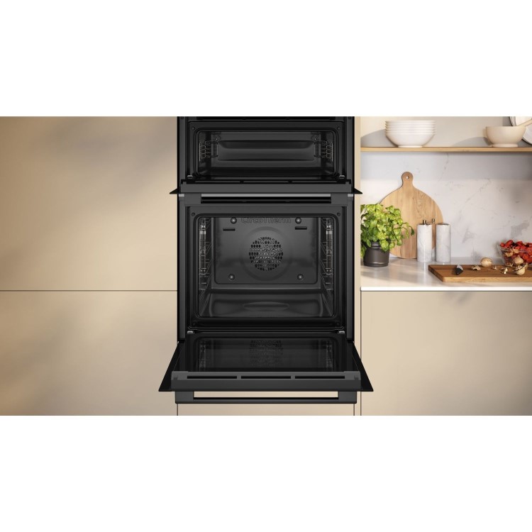 Neff N50 U1ACE2AG3B Built-In Double Oven - Graphite - Image 3
