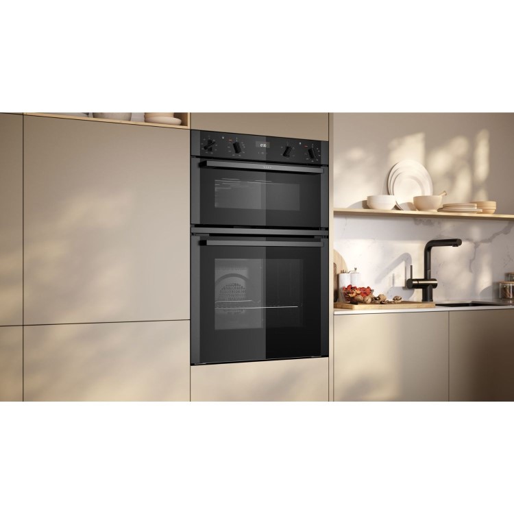 Neff N50 U1ACE2AG3B Built-In Double Oven - Graphite - Image 5