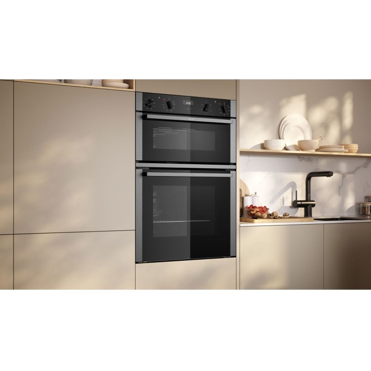 Neff N50 U1ACE2AN3B Built-In Double Oven - Stainless Steel - Image 4