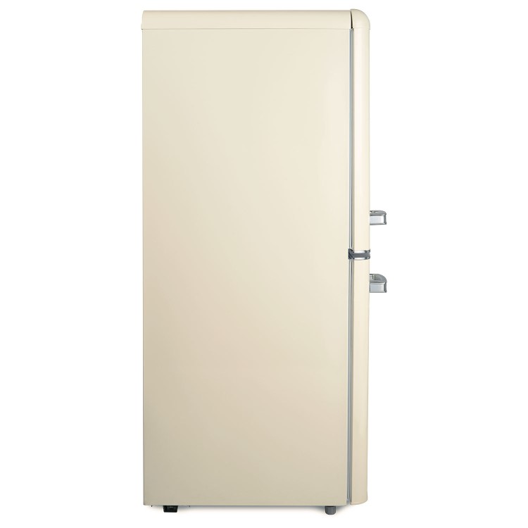 electriQ 153 Litre 60/40 Retro Freestanding Fridge Freezer - Cream Total No Frost - Image 3