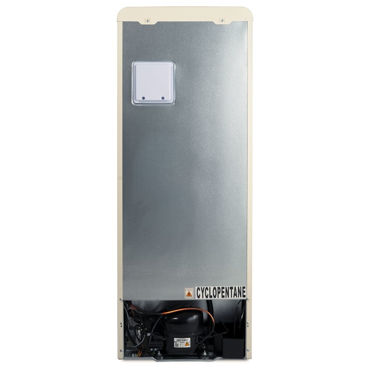 electriQ 153 Litre 60/40 Retro Freestanding Fridge Freezer - Cream Total No Frost - Image 4