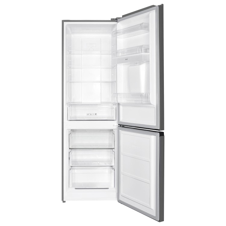 electriQ 291 Litre 60/40 Freestanding Fridge Freezer - Total No Frost in Stainless Steel - Image 2