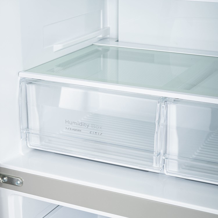 electriQ 415 Litre Four Door American Fridge Freezer with Water Dispenser - Stainless Steel - Image 7