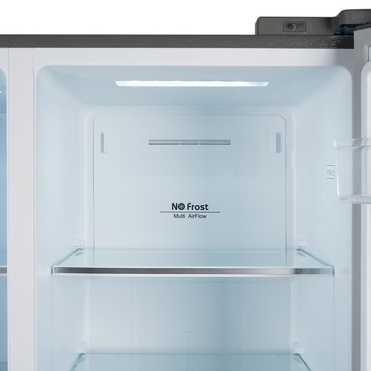 electriQ 525 Litre Side-by-Side American Fridge Freezer - Stainless steel - Image 6