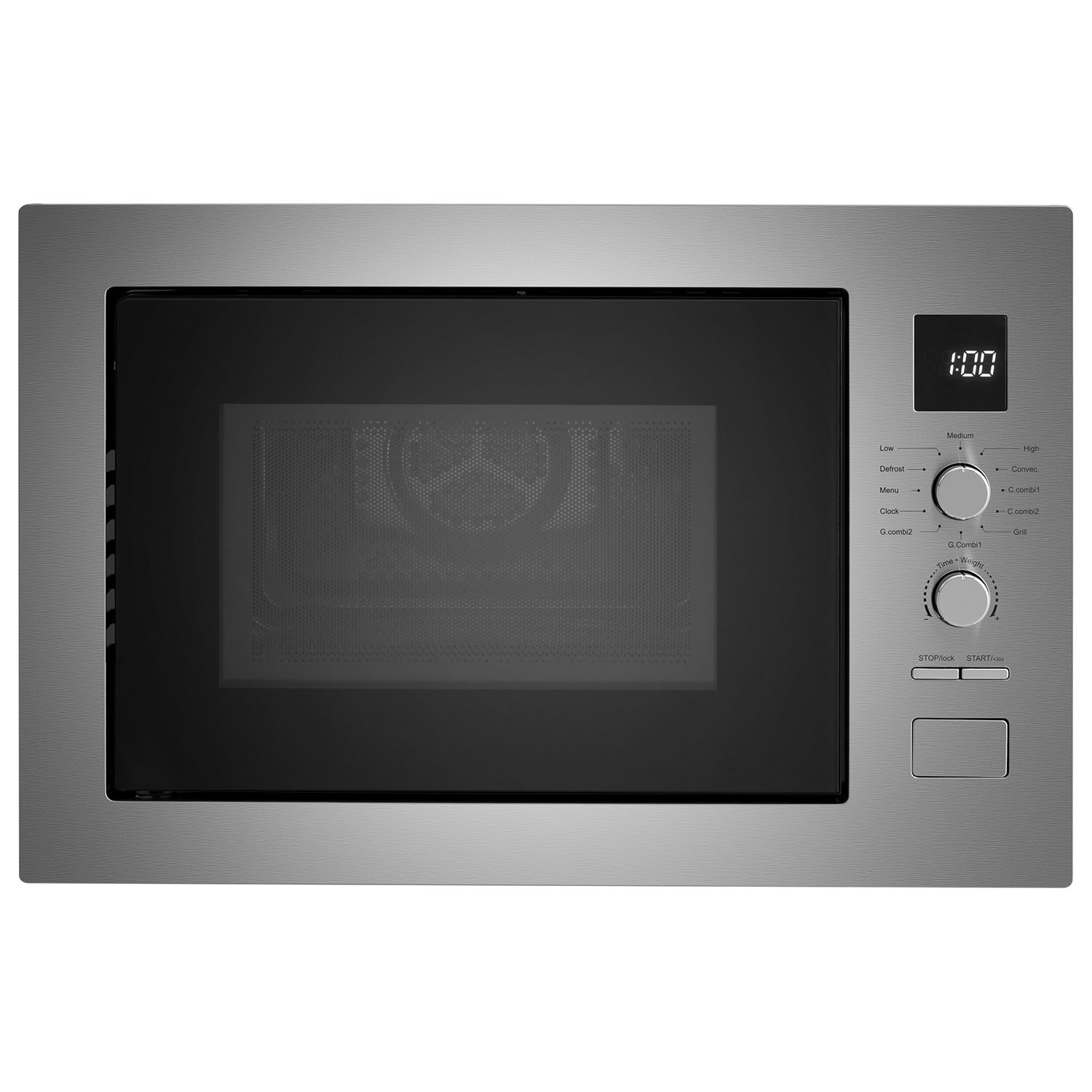 electriQ 25L Built-in Combi Microwave Oven with Grill - Stainless Steel