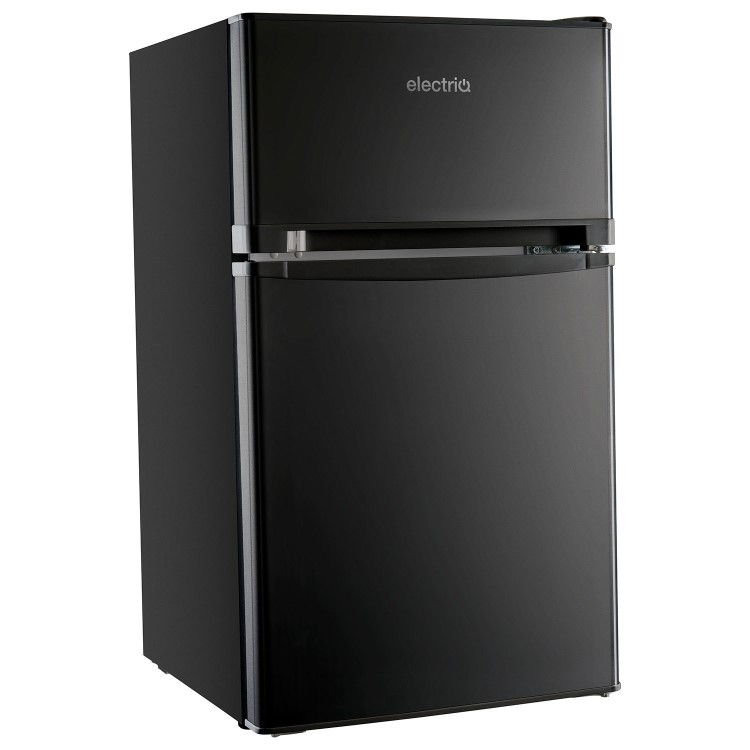 electriQ 80 Litre Under Counter Freestanding Fridge Freezer - Black - Image 4