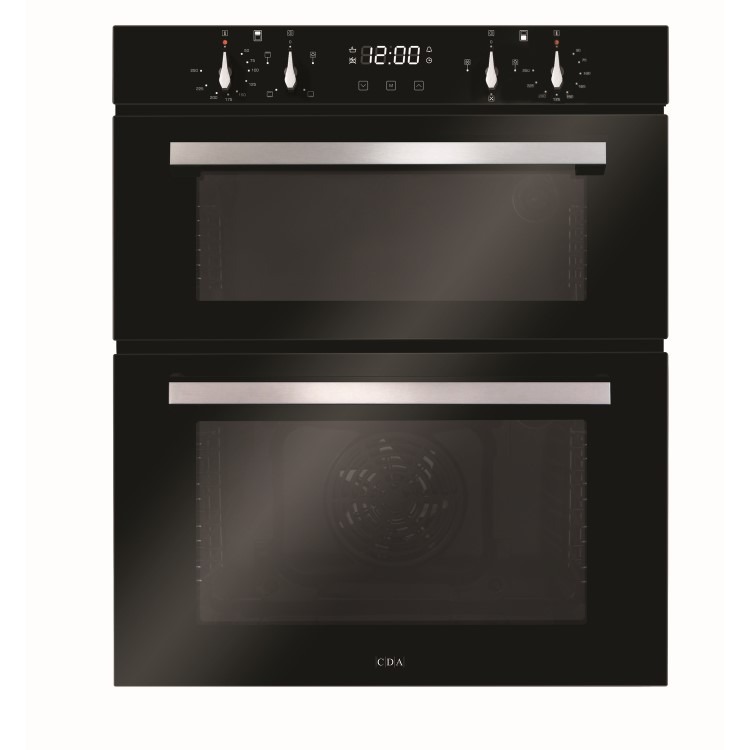 CDA DC741BL Built-Under Electric Double Oven - Black