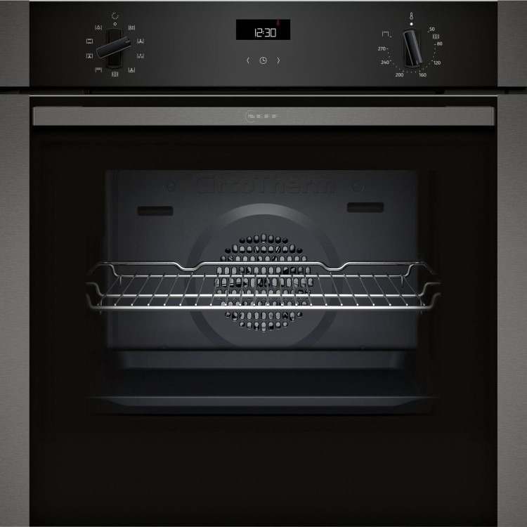 Neff N50 B1ACE4AG3B Electric Single Oven - Graphite Grey