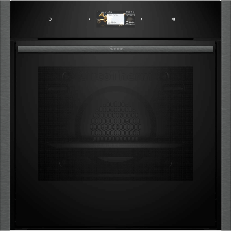 Neff N90 B64CS71G0B Slide and Hide Pyrolytic Self Cleaning Oven - Graphite Grey