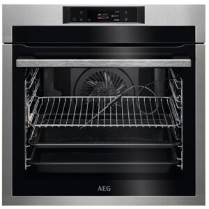 Refurbished AEG 8000 Series BPE742380M 60cm Single Built In Electric Oven with Food Sensor Stainless Steel