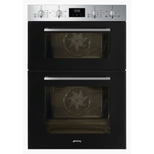 Smeg DOSF400B Cucina Built-In Double Oven - Stainless Steel