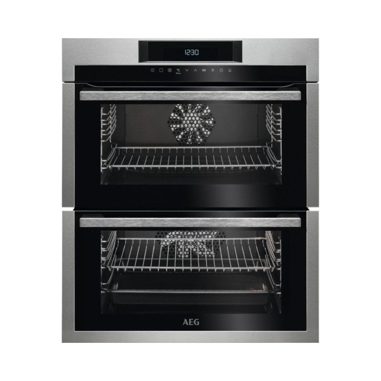 AEG 6000 Series DUE731110M Built-Under Electric Double Oven - Stainless Steel