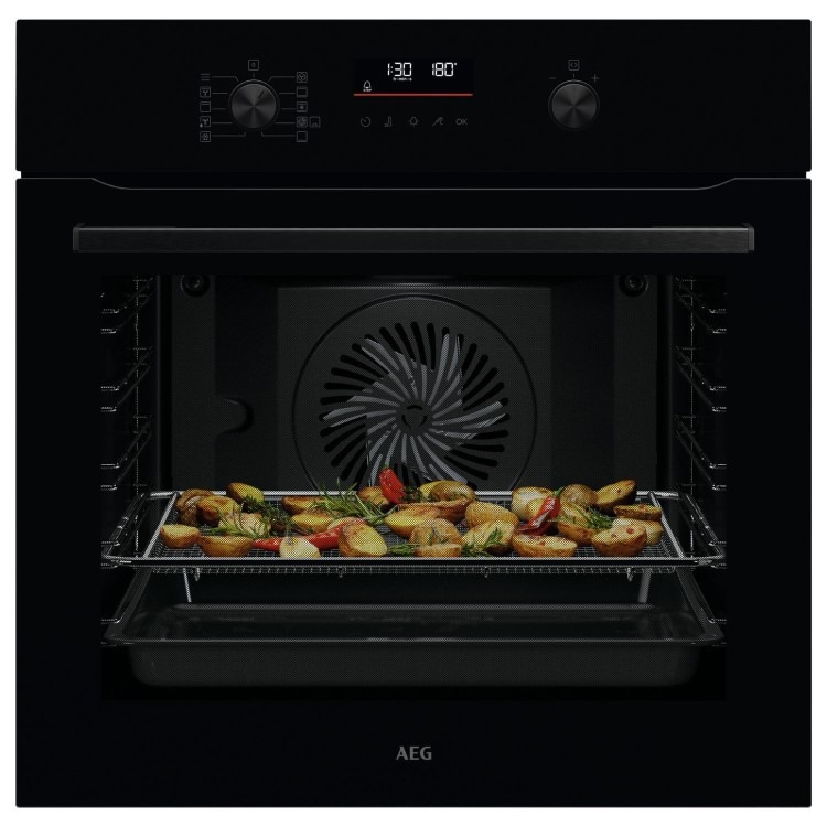 Refurbished AEG 6000 Series SenseCook OS6PB50AK 60cm Single Electric Oven