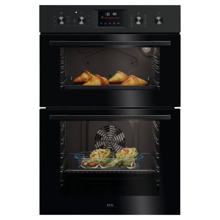 AEG 6000 Series OU5CP40B Built-In Electric Double Oven - Black