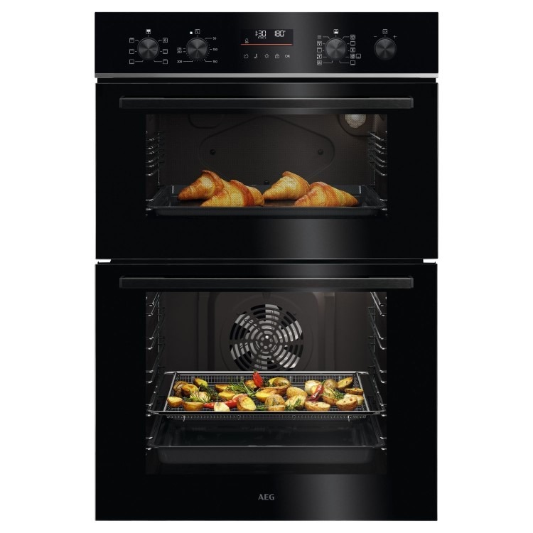 AEG 6000 Series TU5CP40B Built-In Electric Double Oven - Black