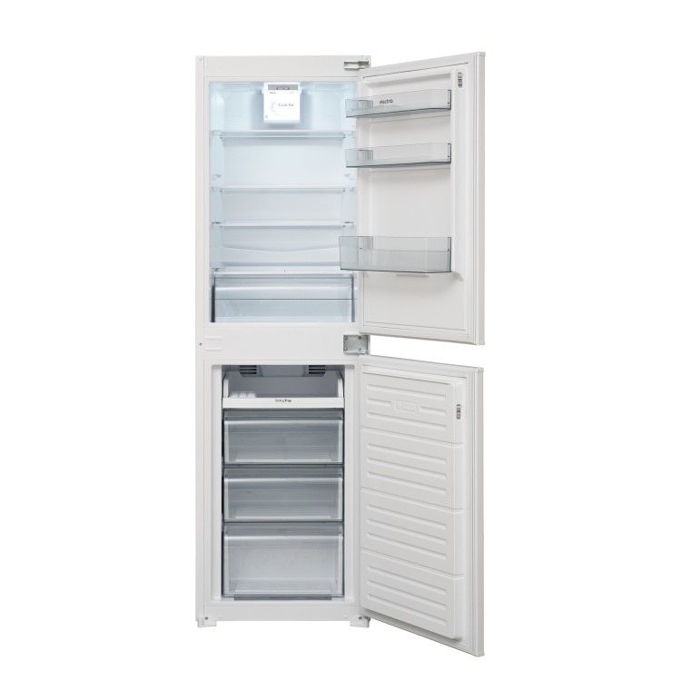 electriQ 230 Litre Frost Free 50/50 Integrated Fridge Freezer - White