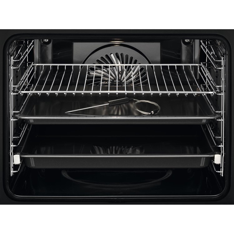 Refurbished AEG 8000 BPE748380T 60cm Single Built In Electric Oven Black - Image 2