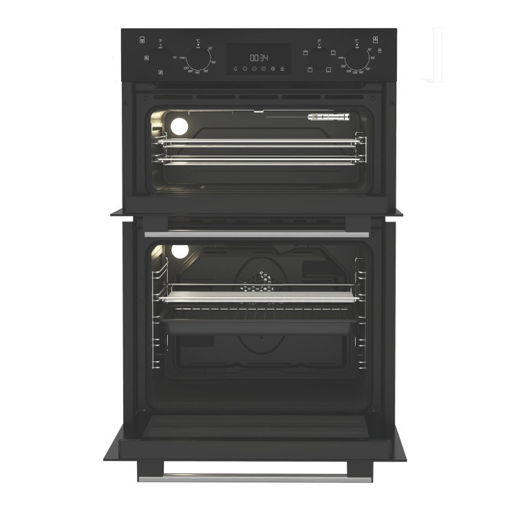 Hotpoint DIH10DB Built-In Electric Double Oven - Black - Image 2