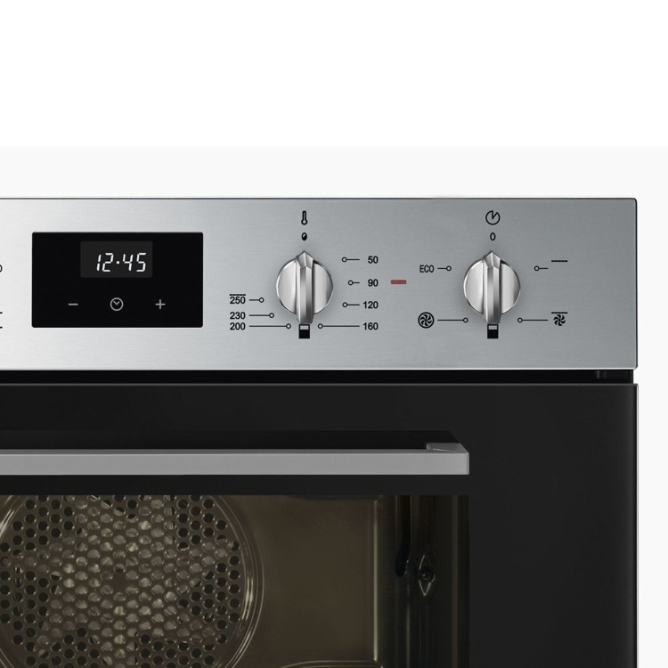 Smeg DOSF400B Cucina Built-In Double Oven - Stainless Steel - Image 2