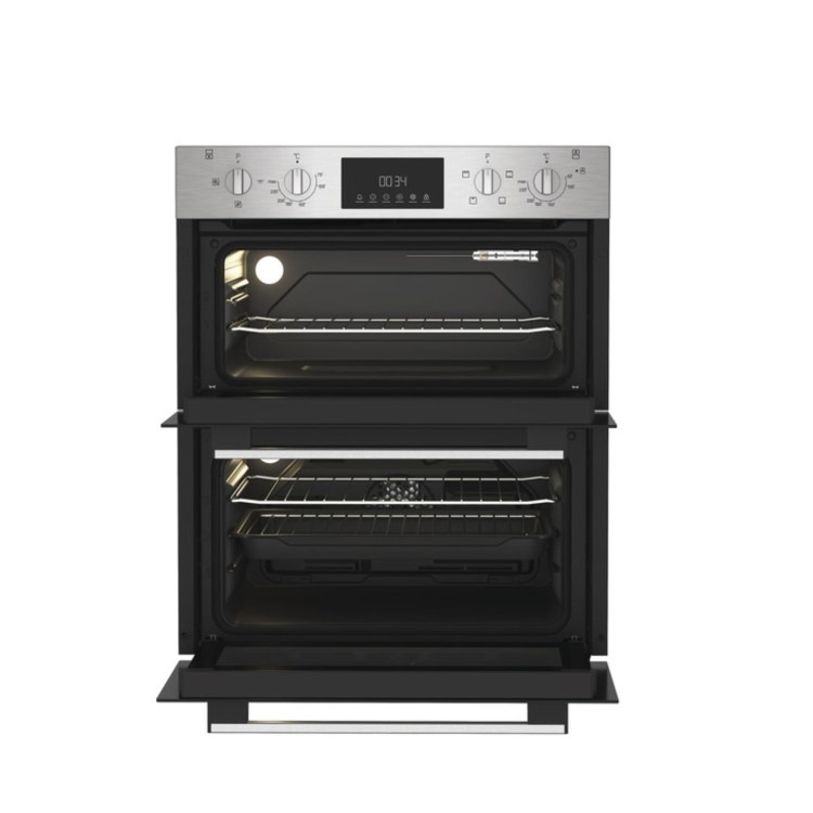 Indesit DUI10DIX Electric Built Under Double Oven - Stainless Steel - Image 2