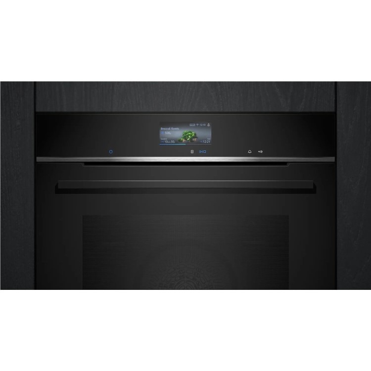 Siemens iQ700 HB736G1B1B Electric Single Oven - Black - Image 2