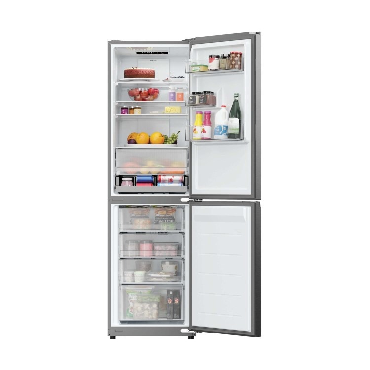 Hoover 306 Litre 50/50 Freestanding Fridge Freezer - Inox - Image 2