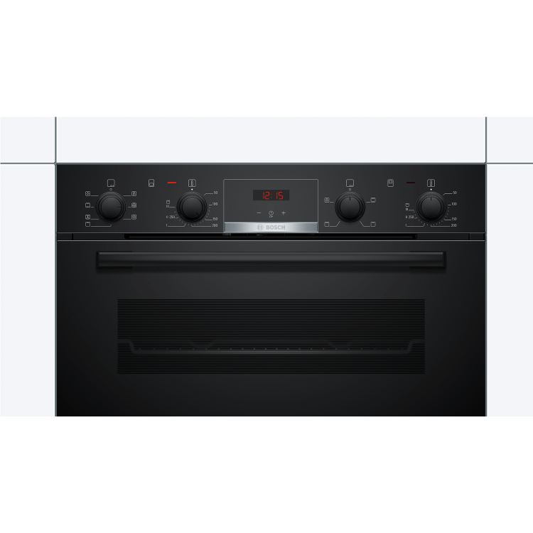 Bosch Series 4 NBS533BB0B Built-Under Electric Double Oven - Black - Image 2
