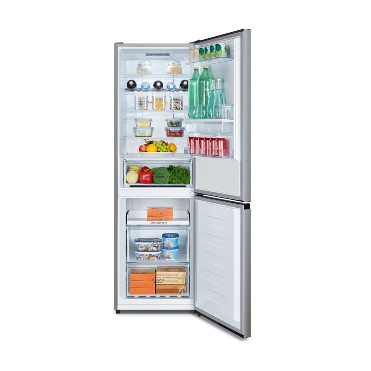 Hisense 304 Litre 60/40 Freestanding Fridge Freezer - Stainless Steel - Image 2