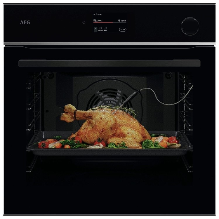 AEG 7000 Series TR7PB731SB SteamCrisp Electric Single Oven - Black
