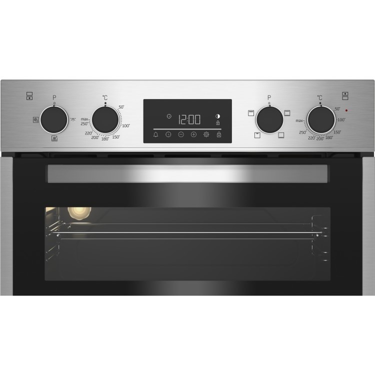 Beko BBDF26300X Built-In Electric Double Oven - Stainless Steel - Image 3