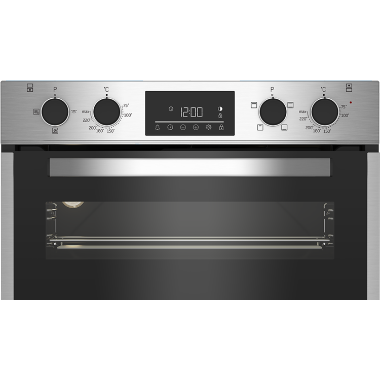 Beko Built Under Electric Double Oven - Stainless Steel - Image 3