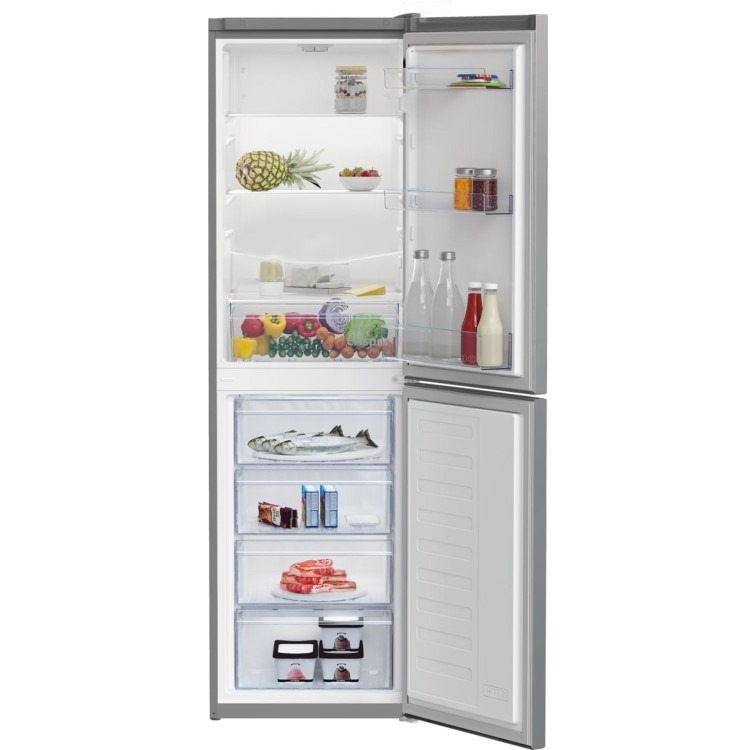 Beko 270 Litre 50/50 Split Freestanding Fridge Freezer - Silver - Image 3