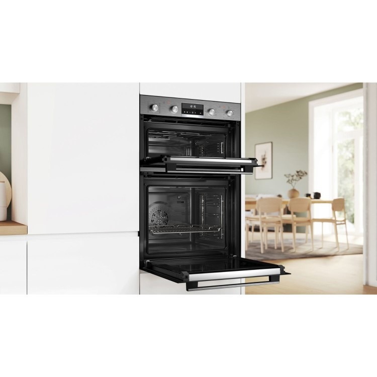 Bosch Series 6 MBA578BS7B Electric Built-In Double Oven - Stainless Steel - Image 4