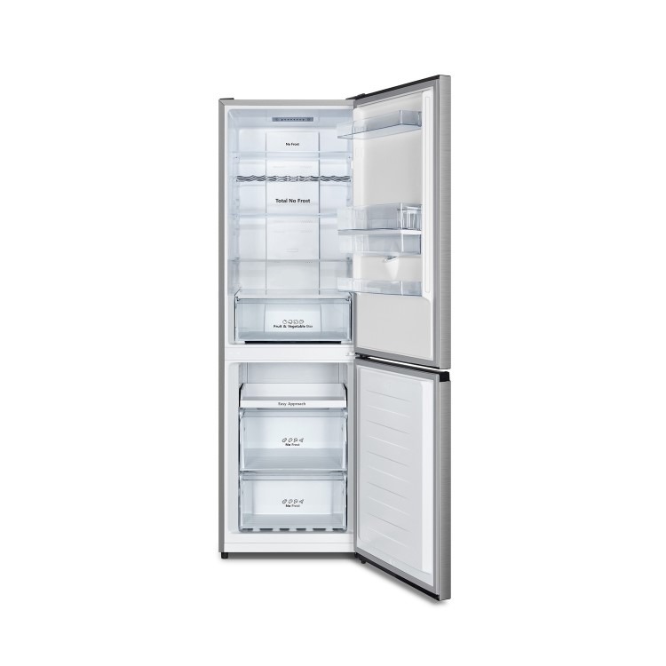 Hisense 304 Litre 60/40 Freestanding Fridge Freezer - Stainless Steel - Image 3