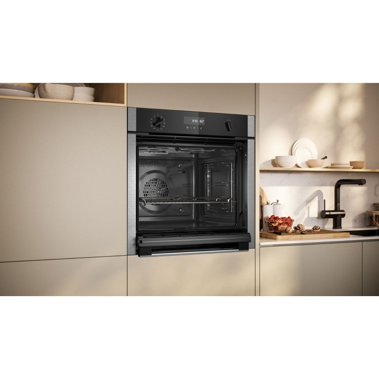 Neff N50 B6ACH7AN7B Slide and Hide Electric Single Oven - Stainless Steel - Image 2