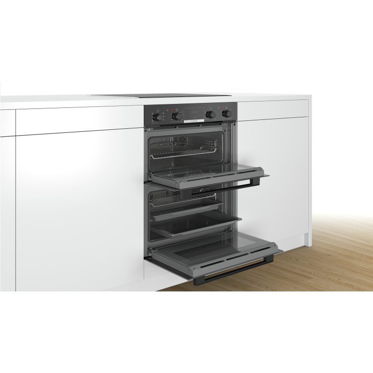 Bosch Series 4 NBS533BB0B Built-Under Electric Double Oven - Black - Image 4
