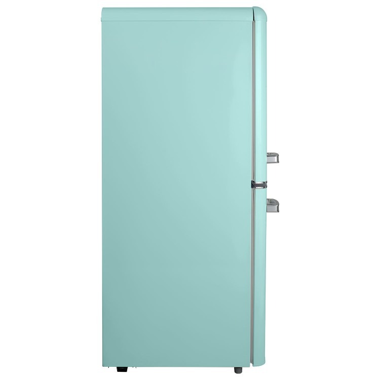 electriQ 153 Litre 60/40 Retro Freestanding Fridge Freezer - Blue Total No Frost - Image 4