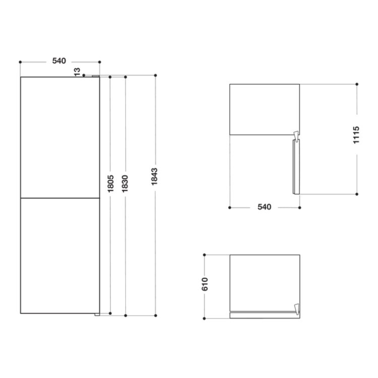 Refurbished Indesit IBNF55181WUK Freestanding 260 Litre 50/50 Frost Free Fridge Freezer White - Image 5