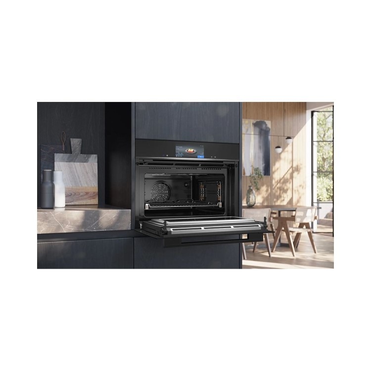 Siemens iQ700 Built-In Combination Microwave Oven - Black - Image 4