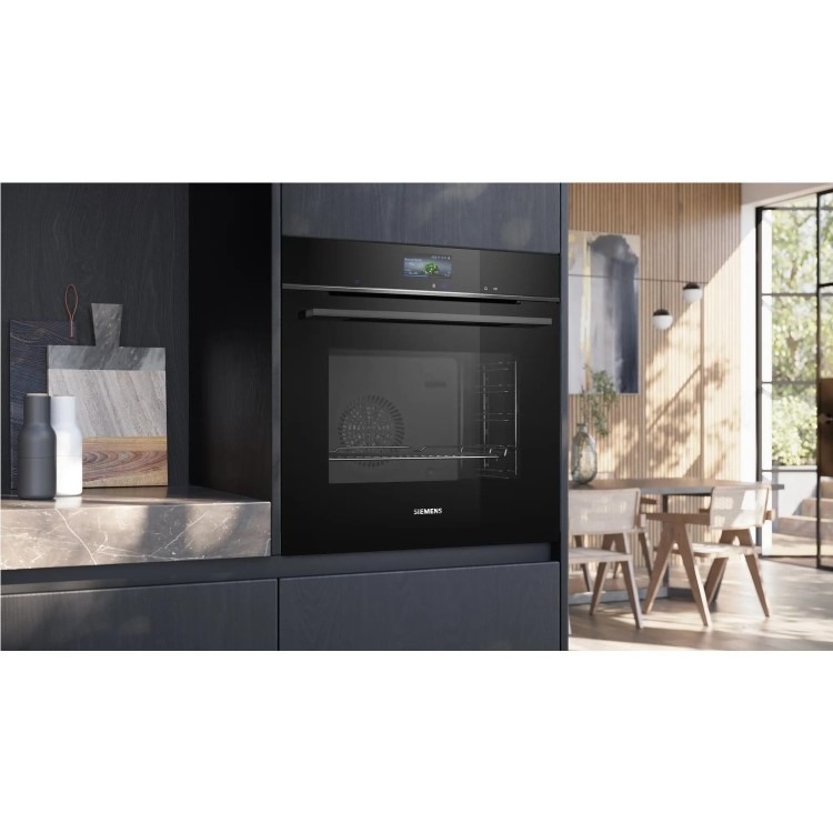 Siemens iQ700 HB736G1B1B Electric Single Oven - Black - Image 4