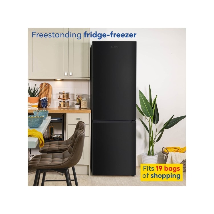 Russell Hobbs 293 Litre 60/40 Freestanding Fridge Freezer - Black - Image 5